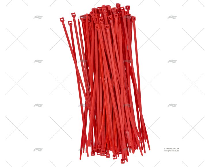 NYLON CABLE-TIE 3,6x200 RED 100 UNITS NORMA