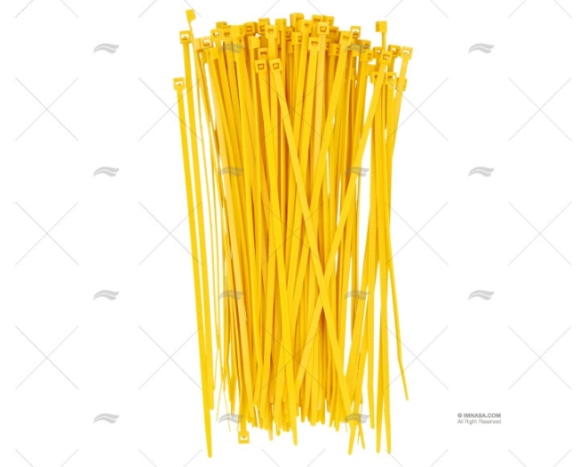 NYLON CABLE-TIE 3,6x200 YELLOW 100 UNITS