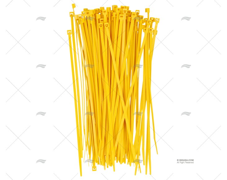 NYLON CABLE-TIE 3,6x200 YELLOW 100 UNITS