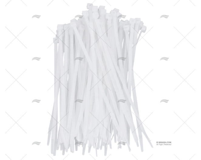 NYLON CABLE-TIE 4,8x200 WHITE 100 UNITS NORMA