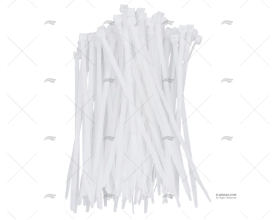 NYLON CABLE-TIE 4,8x200 WHITE 100 UNITS