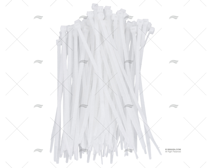 NYLON CABLE-TIE 4,8x200 WHITE 100 UNITS NORMA