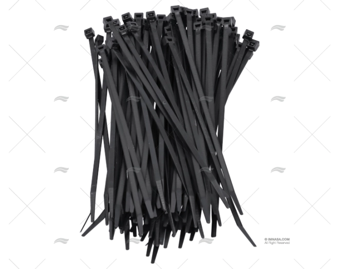 NYLON CABLE-TIE 4,8x200 BLACK 100 UNITS