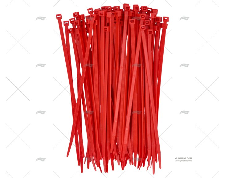 NYLON CABLE-TIE 4,8x200 RED 100 UNITS NORMA