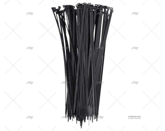 NYLON CABLE-TIE 4,8x290 BLACK 100 UNITS