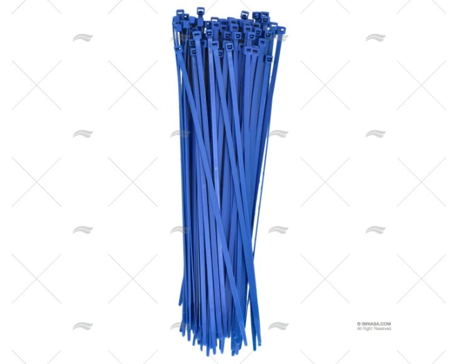 BRIDA NYLON 4,8x290 AZUL 100 UNIDADES NORMA