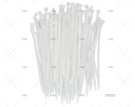 NYLON CABLE-TIE 7,8x240 WHITE 100 UNITS