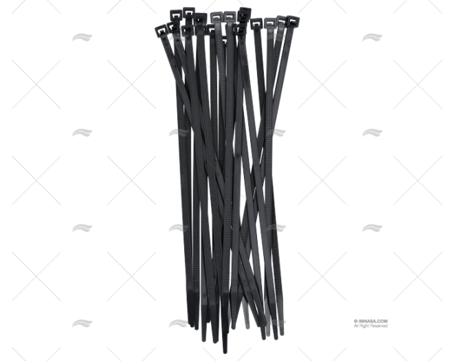 BRIDA KIT 4,8x200 NEGRA (20U)