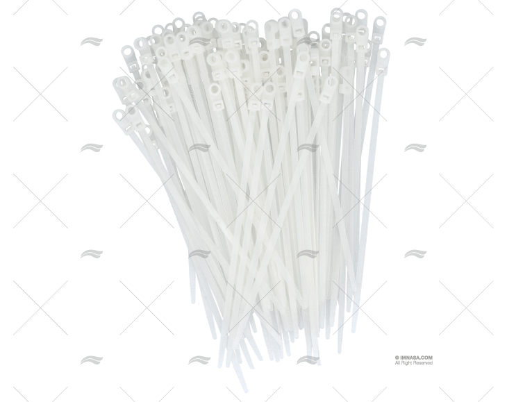 NYLON CABLE-TIE W/ EYELET 4,8x200 WHITE NORMA