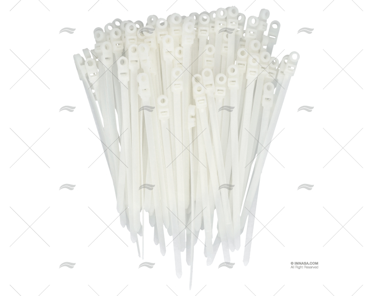 Bridas de nailon blancas- 2,5x120 mm