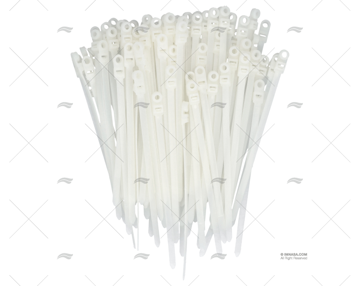 NYLON CABLE-TIE W/ EYELET 7,8x200 WHITE NORMA