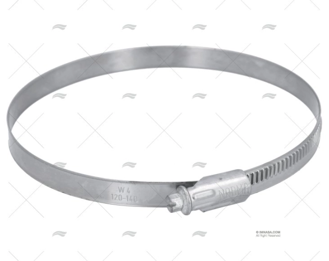 BRAÇADEIRA INOX W4 120-140/12 NORMA