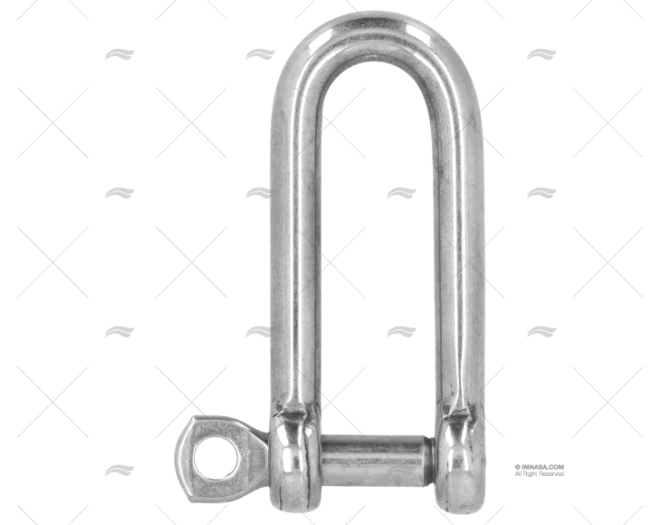 SHACKLE LONG 'D'  8mm S.S.316