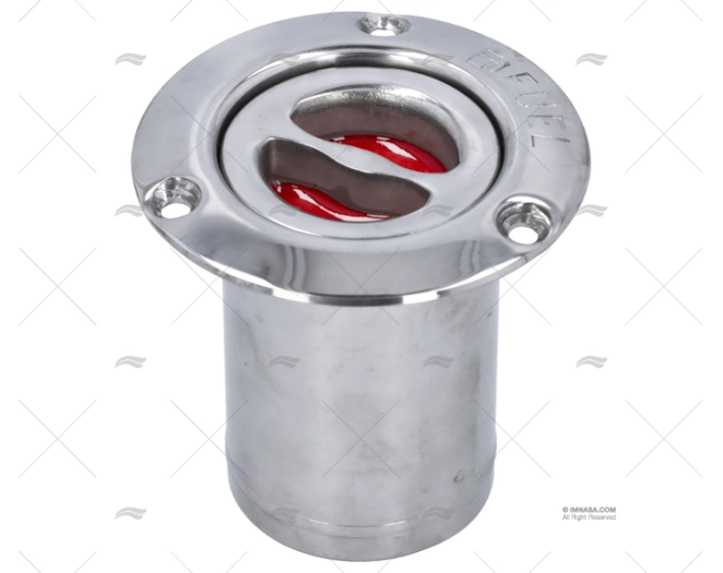 TAPON GAS 50mm INOX (ROJO)