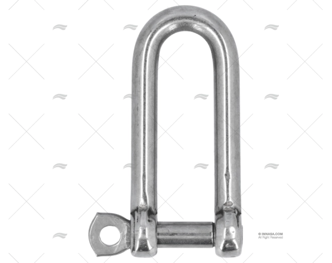 SHACKLE LONG 'D' 10mm S.S.316