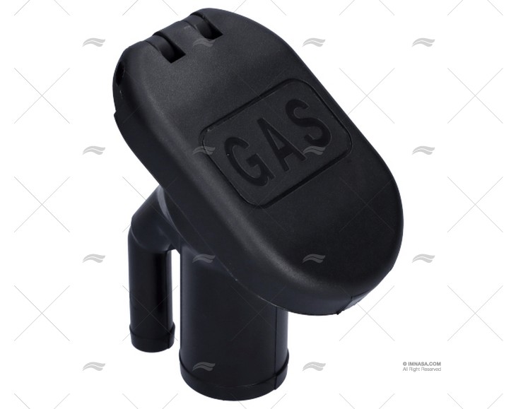 TAMPA GAS 38mm PVC PRETO INCLINADO 35ºA PERKO