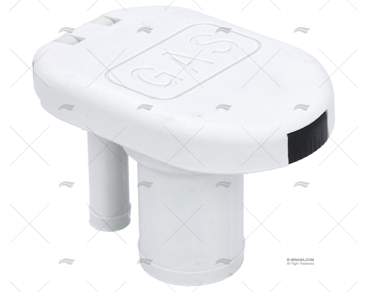 GAS FILL AND TANK VENT HORIZONTAL WHITE PERKO