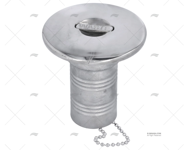 BOUCHON INOX WASTE-38mm COUVERCLE 82mm