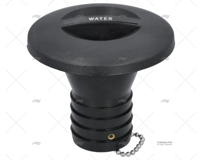 DECK FILL F/WATER 38mm PVC BLACK