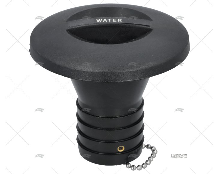 TAPON WATER 38mm PVC NEGRO