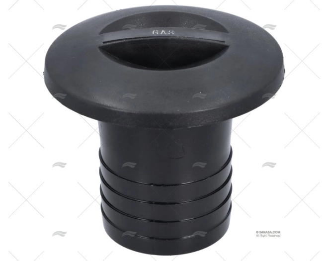 TAMPA GAS 50mm PVC PRETO