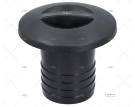 TAMPA GAS 50mm PVC PRETO