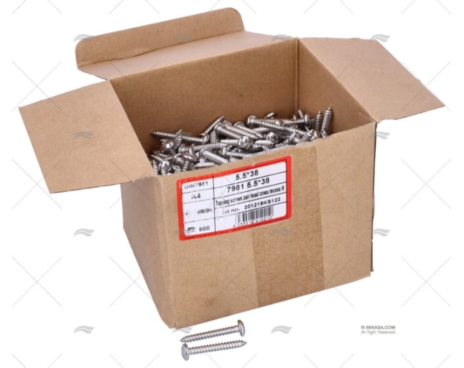 BOLT DIN7981 A4 5.5x38 (500)