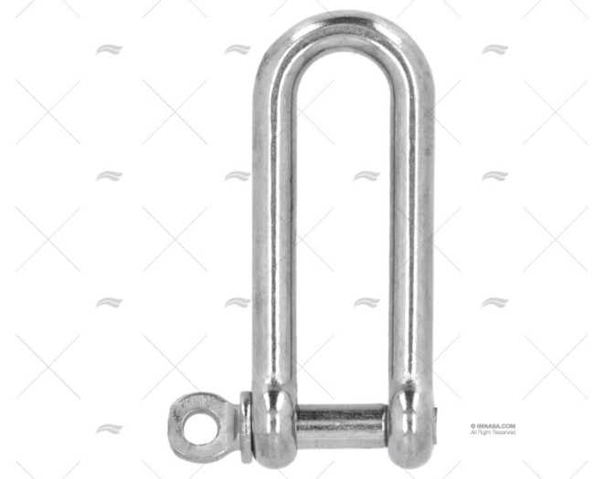 SHACKLE LONG 'D' 5mm S.S.