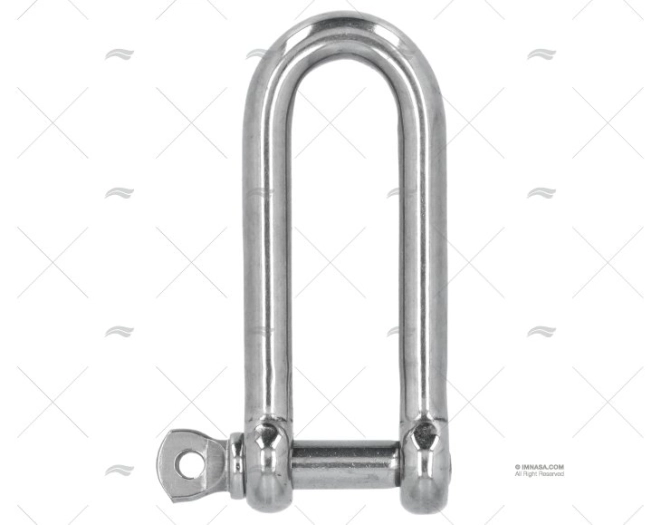 SHACKLE LONG 'D' 8mm S.S.