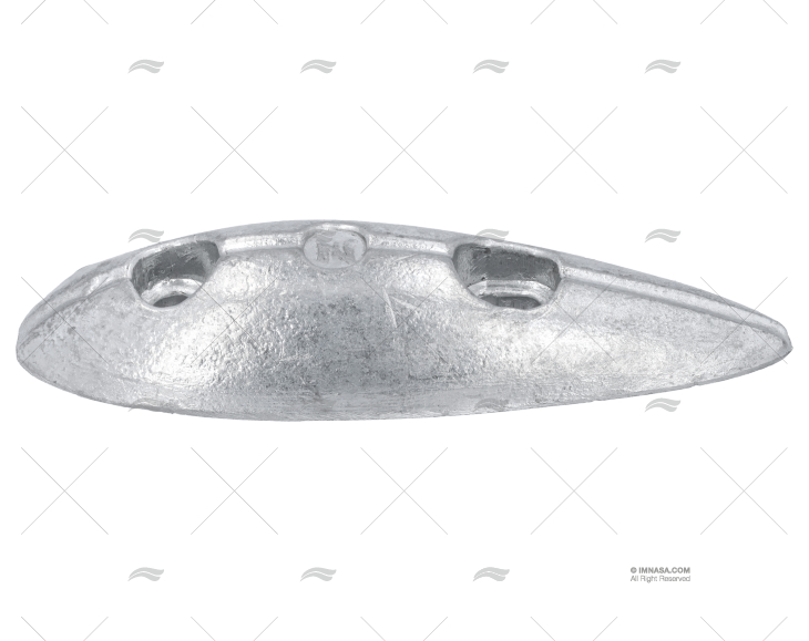 ZINC ANODE OVAL F/FLAPS 236GR ZINETI