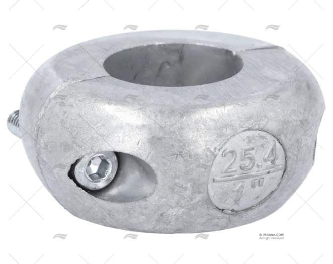 ANODO ZINC COLLARIN   1" PLANO