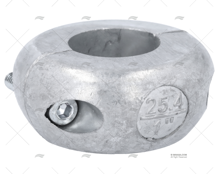 ANODE ZINC COLLIER PLAT ARBRE DE 1" TECNOSEAL