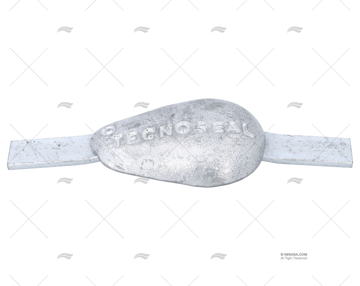 ANODE ZINC POISSON OVAL AVEC PLATINE 1Kg TECNOSEAL