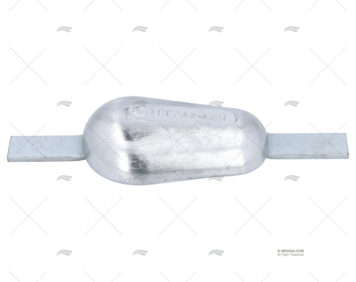 ZINC OVAL FISH ANODE W/PLATE 1,8kg TECNOSEAL