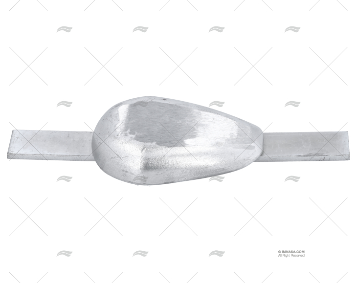 ZINC OVAL FISH ANODE W/PLATE 1kg GUARDIAN