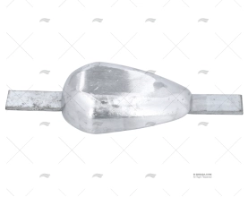 ZINC OVAL FISH ANODE W/PLATE 1.8kg GUARDIAN