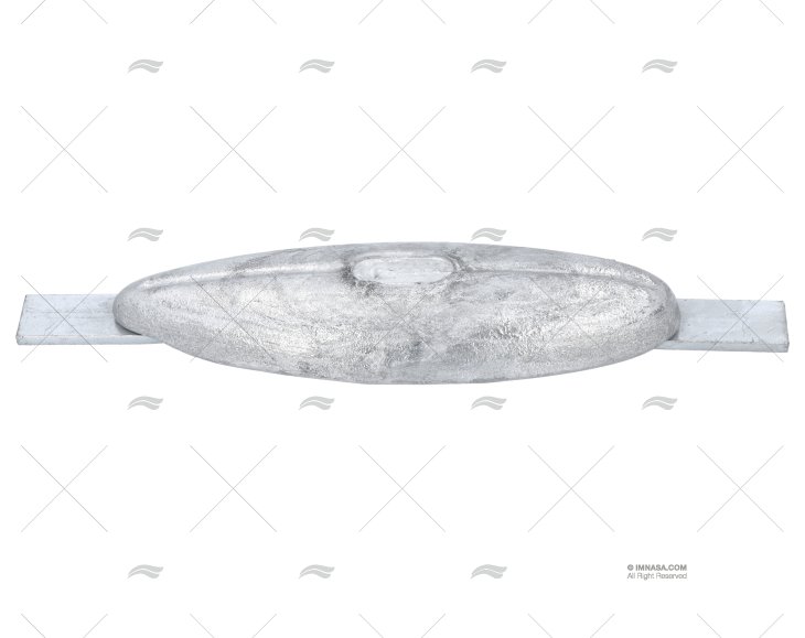 ZINC FISH ANODE W/PLATE 2kg TECNOSEAL