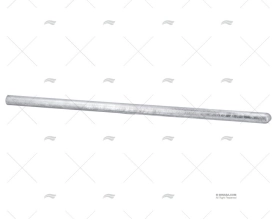 ANODE ZINC BARRE 16x400mm 0,610kg TECNOSEAL