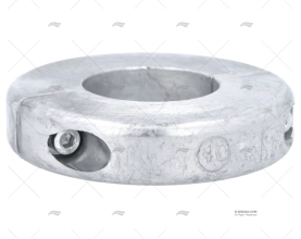 ANODE ZINC COLLIER PLAT ARBRE DE 40mm