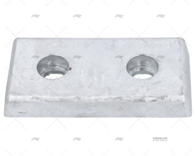 SHEET ZINC ANODE 210x100x30mm TECNOSEAL