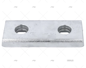 ANODE ZINC CARRE 200x80x22 TECNOSEAL