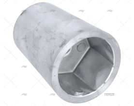 ZINC HEXAGONAL KEYED SHAFT ANODE  40mm TECNOSEAL