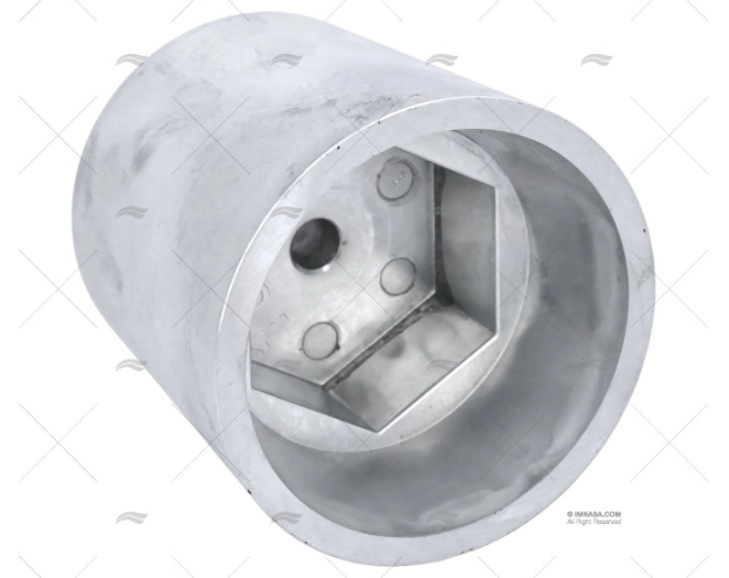 ANODE ZINC ECROU AXE 100mm HEXAGONAL TECNOSEAL