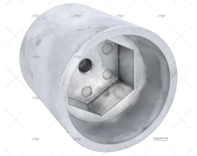 ÂNODO ZINCO PORCA EIXO 100mm HEXAGONAL TECNOSEAL