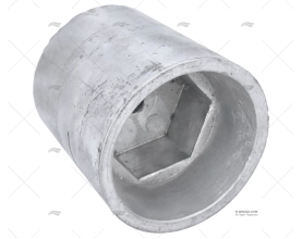 ANODE ZINC ECROU AXE 100mm HEXAGONAL GUARDIAN