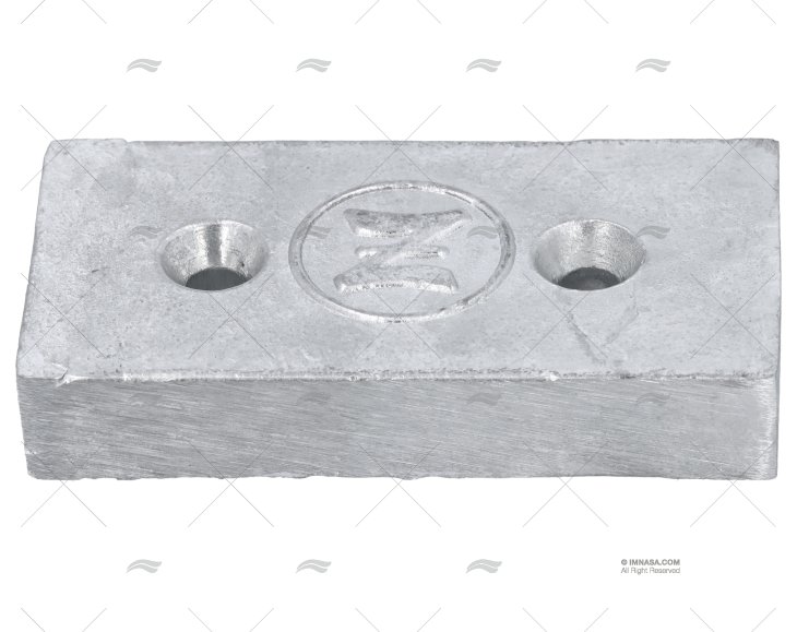 ANODO ZINC PLACA 100X50X18 0,612kg