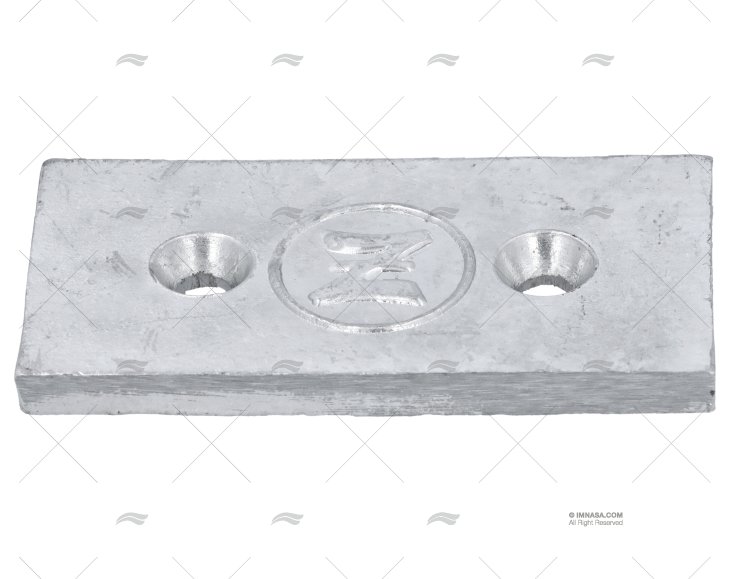 ANODO ZINC PLACA 100X50X8  0,270kg.