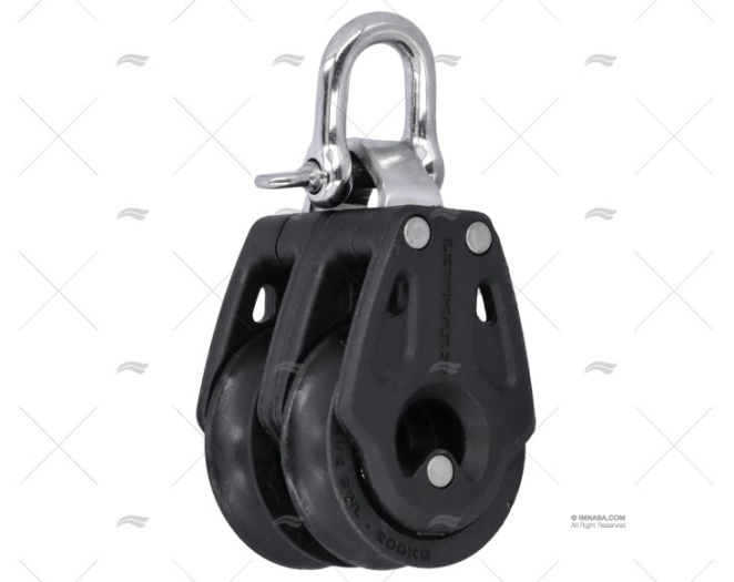 CONTROL PULLEY T3 DOUBLE BLACK LEWMAR