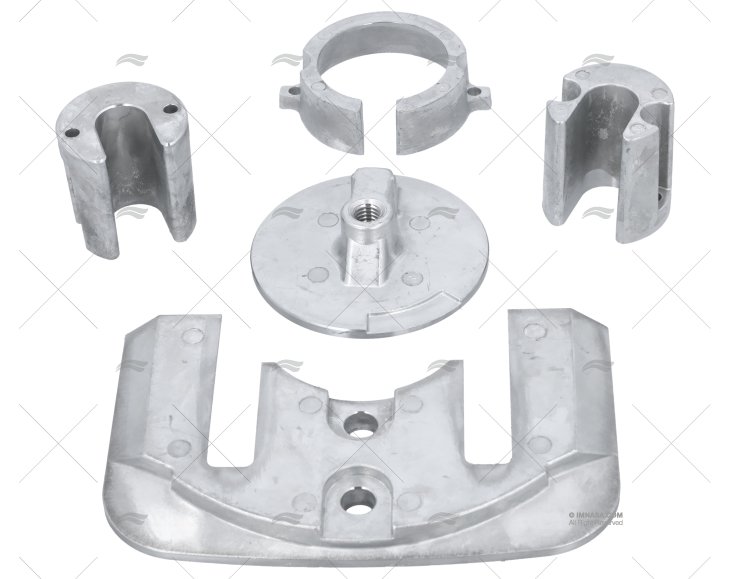 KIT ANODES BRAVO ONE (SANS VIS) TECNOSEAL