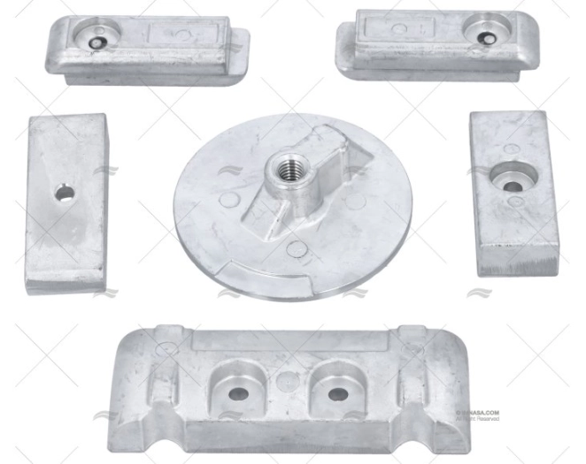 KIT ANODES VERADO 6 (SANS VIS) TECNOSEAL